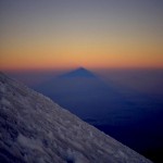 the shadow of El Pico de Orizaba, from the near the summit